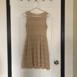 Net Tan Dress